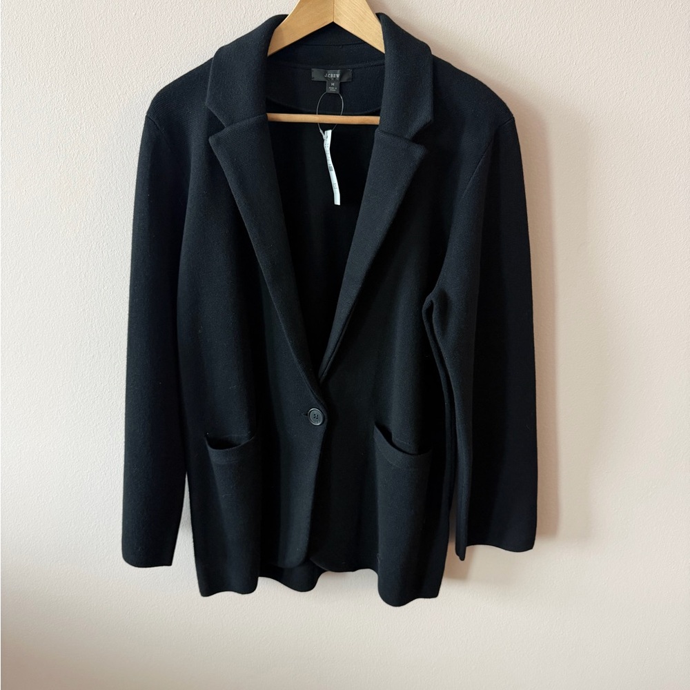 Jcrew Women's Black Blazer Sweater